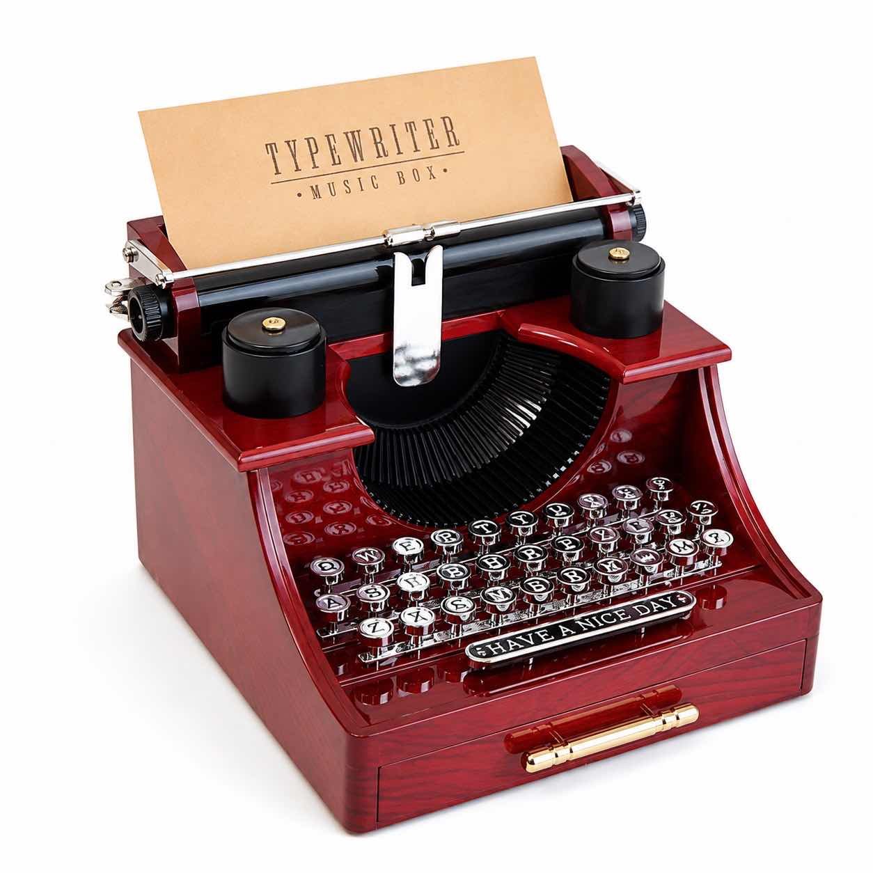 Typewriter Musical Vintage Box