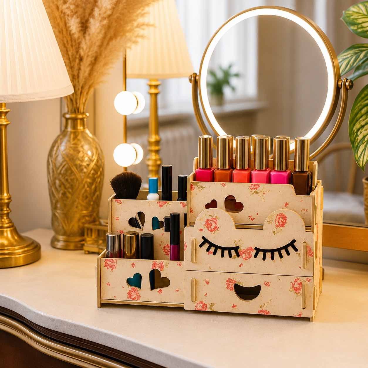 Blush Bloom Makeup Organiser